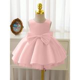 Kız Bebek Seda Model Pudra Doğum Günü Elbise - 2 - 3 Yaş
