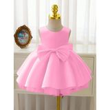 Kız Bebek Seda Model Şeker Pembe Doğum Günü Elbise - 1 - 2 Yaş
