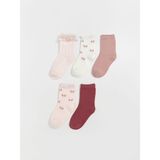 Kız Bebek Soket Çorap 5'li (W5) - Pink - 5 - 6 Yaş
