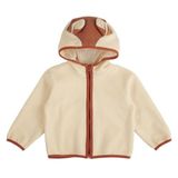 Kız Bebek Tilki Kulaklı Peluş Bej Sweatshirt 3 Yaş (98 cm)