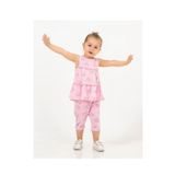 Kız Bebek Tunik Model Alt-Üst Takım Açık Pembe 9 Ay
