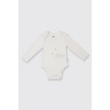Kız Bebek Uzun Kollu Ekru Body 3-6 Ay ( 62 cm)