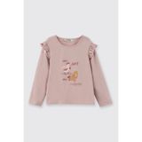 Kız Bebek Uzun Kollu Pudra Tişört 2 Yaş (92 cm)