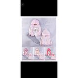 Kiz Bebek Yağmurluk Takımı Çift Yön 0-24 Ay - 6 - 9 Ay - Pembe