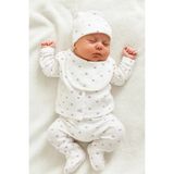 Kız Bebek Yeni Doğan Kalpli Hastane Çıkışı Zıbın Seti , Bebek Hediyelik - Yenidoğan - Lila