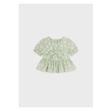 Kız Bebek Yeşil Baskılı Bluz 01103-063 YESIL 12