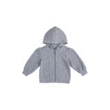 Kız Bebek Yumuşak Dokulu Fermuarlı Mavi Sweatshirt 3 Yaş (98 cm)