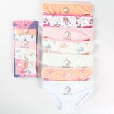 Kız Çocuk 7'Li Slip Külot Elm-S-29