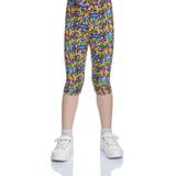 Kız Çocuk Abstract Speckled Desen Kapri