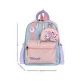 Kız Çocuk Anaokulu Sırt Çantası Melodi-Labubu Kreş Çantası 33*25 cm Ortopedik Su Itici Kumaş - Lila