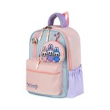 Kız Çocuk Anaokulu Sırt Çantası Melodi-Labubu Kreş Çantası 33*25 cm Ortopedik Su Itici Kumaş - Pembe
