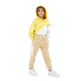 Kız Çocuk Asimetrik Sarı Sweatshirt 5 Yaş (110 cm)