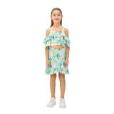 Kız Çocuk Askılı Büzgü Detaylı Mint Bluz 13-14 Yaş (160 cm)