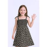 KIZ ÇOCUK ASKILI ELBİSE ÇİÇEK DESENLİ B35 HCM00119 AÇIK KAHVERENGİ 12 Yaş