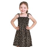 KIZ ÇOCUK ASKILI ELBİSE ÇİÇEK DESENLİ B35 HCM00119 LEOPAR 12 Yaş