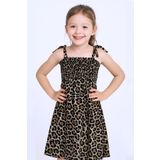 KIZ ÇOCUK ASKILI ELBİSE ÇİÇEK DESENLİ B35 HCM00119 LEOPAR 9 Yaş