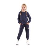 Kız Çocuk Back To School Pamuklu Trend Eşofman Takımı AK2529, FÜME, 13 Yaş