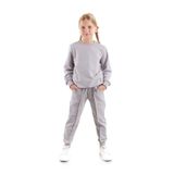 Kız Çocuk Back To School Pamuklu Trend Eşofman Takımı AK2529, Gri, 9 Yaş