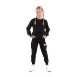 Kız Çocuk Back To School Pamuklu Trend Eşofman Takımı AK2529, Siyah, 11 Yaş