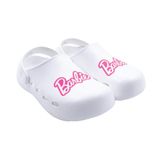 Kız Çocuk Barbie Lisanslı Atlas Sandalet Beyaz