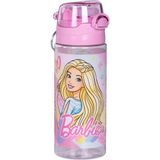Kız Çocuk Barbie Matara Pembe Renk No:2 500 ml 1 Adet Lisanslı Barbi Suluk Okul Matarası Öğrenci Suluğu - Plastik