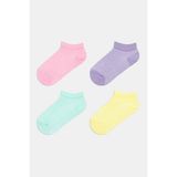 Kız Çocuk Basic Colorful 4lü Patik Çorap - 31 - 34 - Beyaz