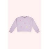 Kız Çocuk Baskı Detaylı Lila Sweatshirt 7 Yaş (122 cm)