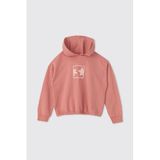 Kız Çocuk Baskılı Kapüşonlu Pembe Sweatshirt 8 Yaş (128 cm)