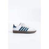 Kız Çocuk Beyaz Retro Terrace Çizgili Cırtlı Okul Ve Günlük Sneaker Spor Ayakkabı