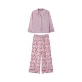 Kız Çocuk Bol Paça Pembe Pijama Takımı 7 Yaş (122 cm)
