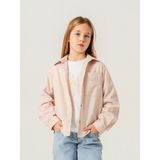 Kız Çocuk Cep Dantelli Gömlek T-Shirt Ikili Takım 1803 - Bej - 8 Yaş