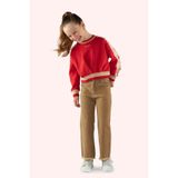Kız Çocuk Cepli Camel Kot Pantolon 6 Yaş (116 cm)