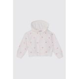 Kız Çocuk Çiçek Baskılı Beyaz Sweatshirt 6 Yaş (116 cm)
