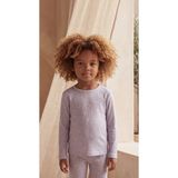 Kız Çocuk Çiçek Desenli Pijama Takımı Mor