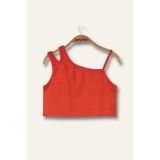 Kız Çocuk Crop Atlet - Coral - 9 - 10 Yaş