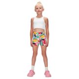 Kız Çocuk Cutouts Foliage Desen Cepli Şort