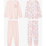 Kız Çocuk Dancer Baskılı Pamuklu Uzun Kollu 2'li Pijama Takımı - Renkli - 8 - 9 Yaş