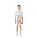 Kız Çocuk Desenli Kanguru Cepli Kapüşonlu Ekru Sweatshirt 5 Yaş (110 cm)