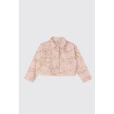 Kız Çocuk Desenli Pembe Ceket 8 Yaş (128 cm)