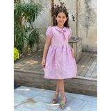 kız Çocuk Doğum Günü Bayramlık Abiye Pembe Elbise - 7 - 8 Yaş