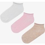Kız Çocuk Dreamy 3lü Çok Renkli Patik Çorap - Beyaz - 27 - 30
