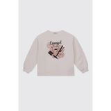 Kız Çocuk Ekru Sweatshirt 13-14 Yaş (160 cm)