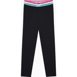 Kız Çocuk Elastic Detail Siyah Tayt - 6 - 7 Yaş
