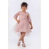 Kız Çocuk Elbise Tüllü - 2 - 3 Yaş - Pembe