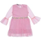 Kız Çocuk Elbise Tüllü - Açık Pembe - 3 - 4 Yaş