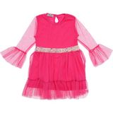 Kız Çocuk Elbise Tüllü - Pembe - 4 - 5 Yaş