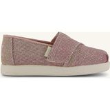 Kız Çocuk Espadril 1002319 Toms Alpargata Classic Pale Rose Glitter Corduroy - Açık Pembe