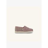 Kız Çocuk Espadril 1002319 Toms Alpargata Classic Pale Rose Glitter Corduroy