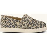 Kız Çocuk Espadril 10023198 Toms Alpargata Classıc Oatmeal Small Leopard Spots - Gri