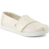 Kız Çocuk Espadril / Keten 10022057 10022068 Toms Alpargata Classic Iridescent Glimmer - 001-Beyaz